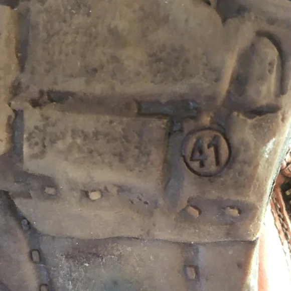 A.S.98 Emerson Italian Zipper Boho Biker Rust Distressed Boots EU41/US10.5 TTS - Picture 11 of 13